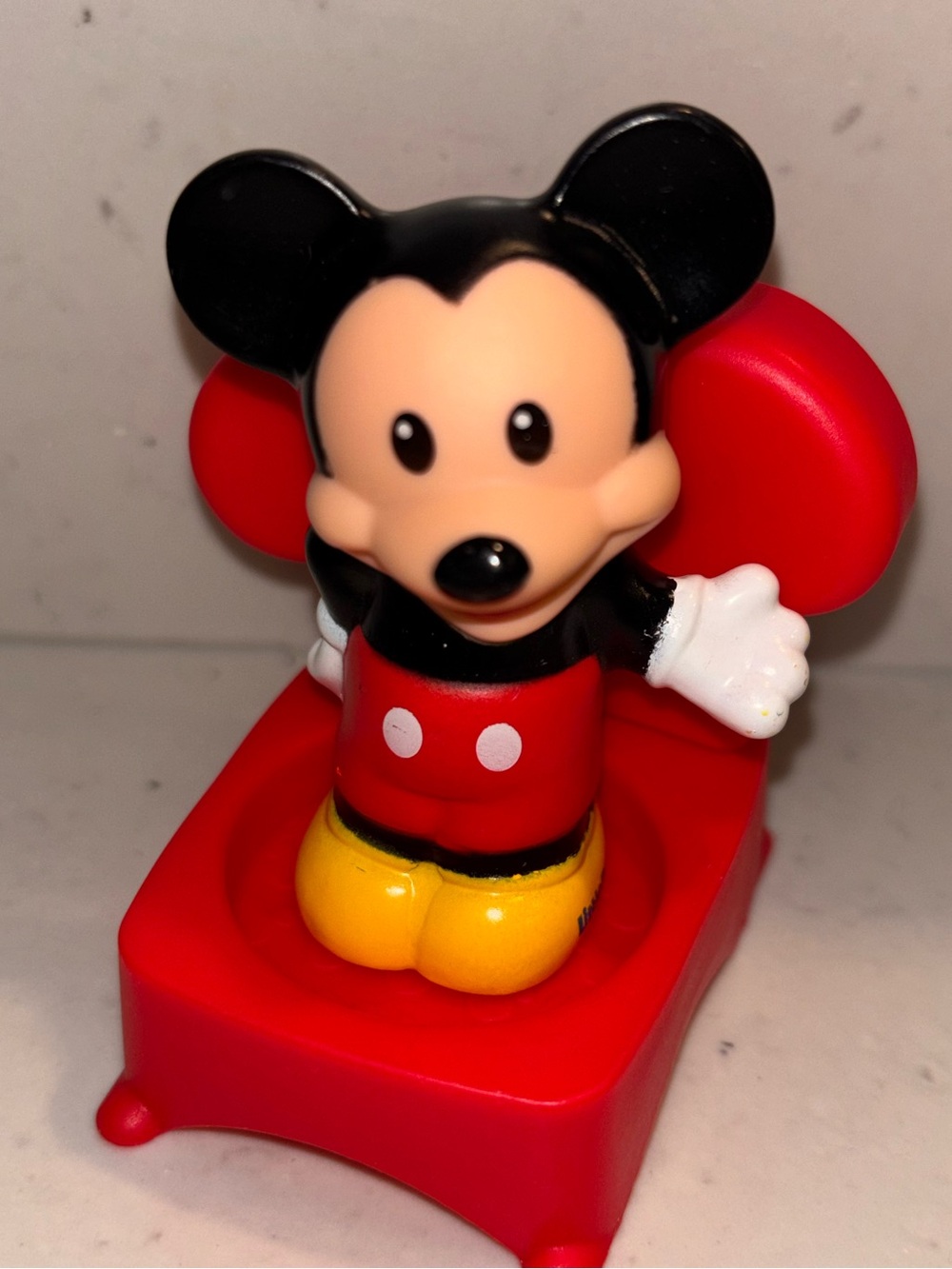 Fisher Price Little People Disney Mickey Mouse and Chair Figure Toy Lot